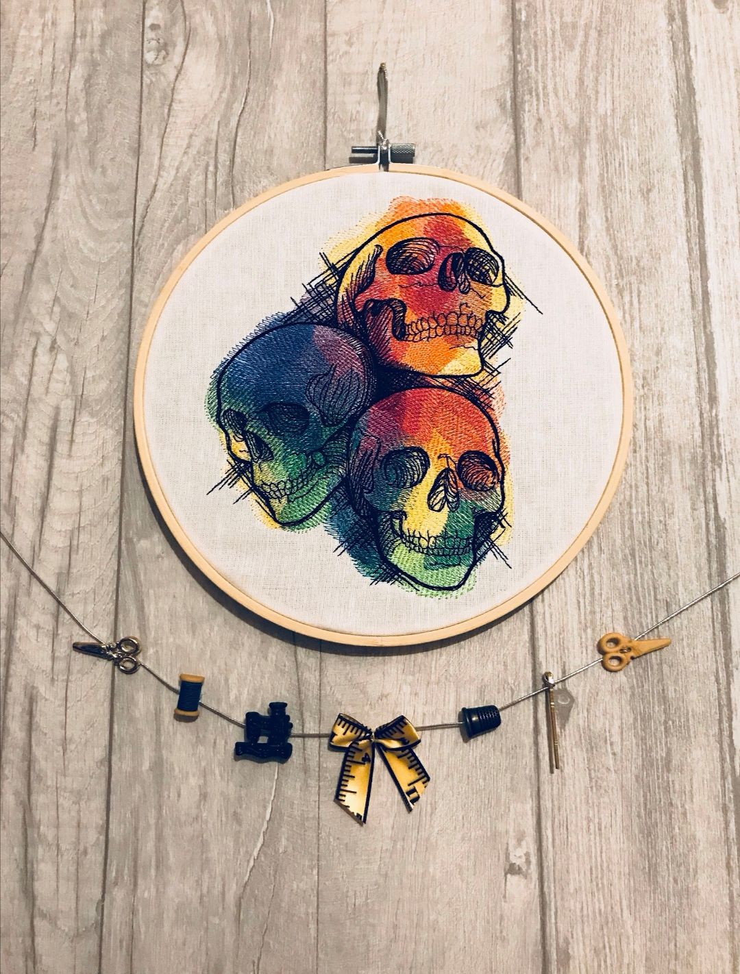 Rainbow Skulls